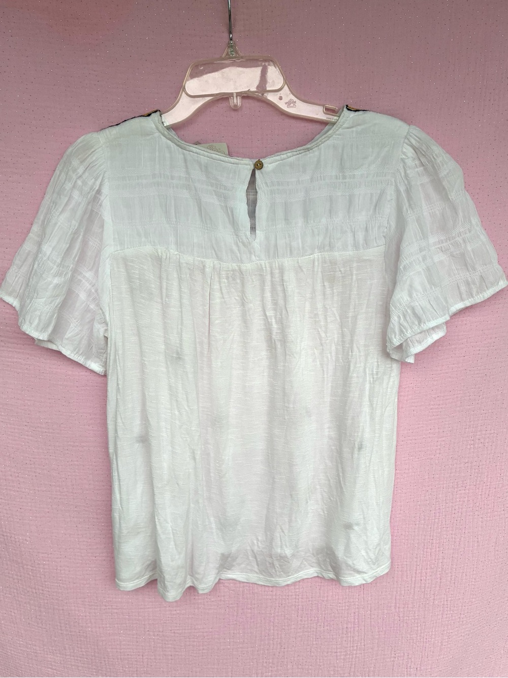 Knox Rose Embroidered Peasant Blouse Size Small - Picture 2 of 5